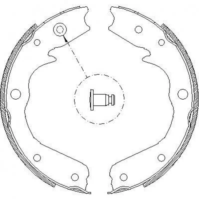 <strong>Колодки гальмівні барабанні OPEL Frontera B REMSA 4709.00 (фото 1)</strong>