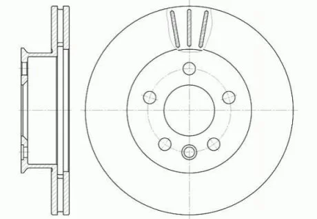 Диск гальмівний для Vauxhall, Opel, Saab REMSA 6416.10 фото товару