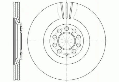 Диск гальмівний для Volkswagen, Skoda, Seat, Audi REMSA 6597.10 фото товару