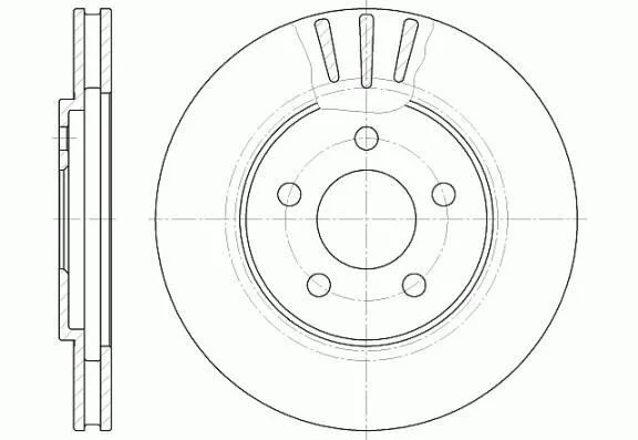 <strong>CHRYSLER диск гальмівний STRATUS (JA) 2.0 LE 95-01 REMSA 6947.10 (фото 1)</strong>