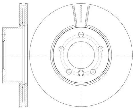 <strong>Гальмівний диск передній BMW E81/87/90/91/92 REMSA 6974.10 (фото 1)</strong>