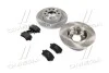 Комплект: 2 диска+ 4 колодки гальмівних для Volkswagen, Skoda, Seat, Audi REMSA 81031.01 фото товару