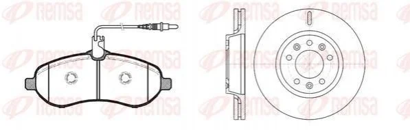 <strong>Комплект: 2 диска+ 4 колодки тормозных REMSA 81292.01 (фото 1)</strong>