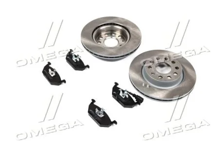 Комплект: 2 диска+ 4 колодки гальмівних для Seat, Volkswagen, Skoda, Audi REMSA 8633.05 фото товару