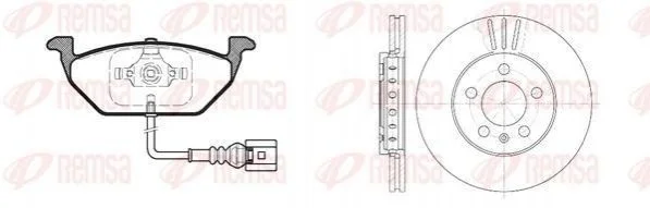 <strong>Комплект: 2 диска+ 4 колодки гальмівних REMSA 8633.10 (фото 1)</strong>