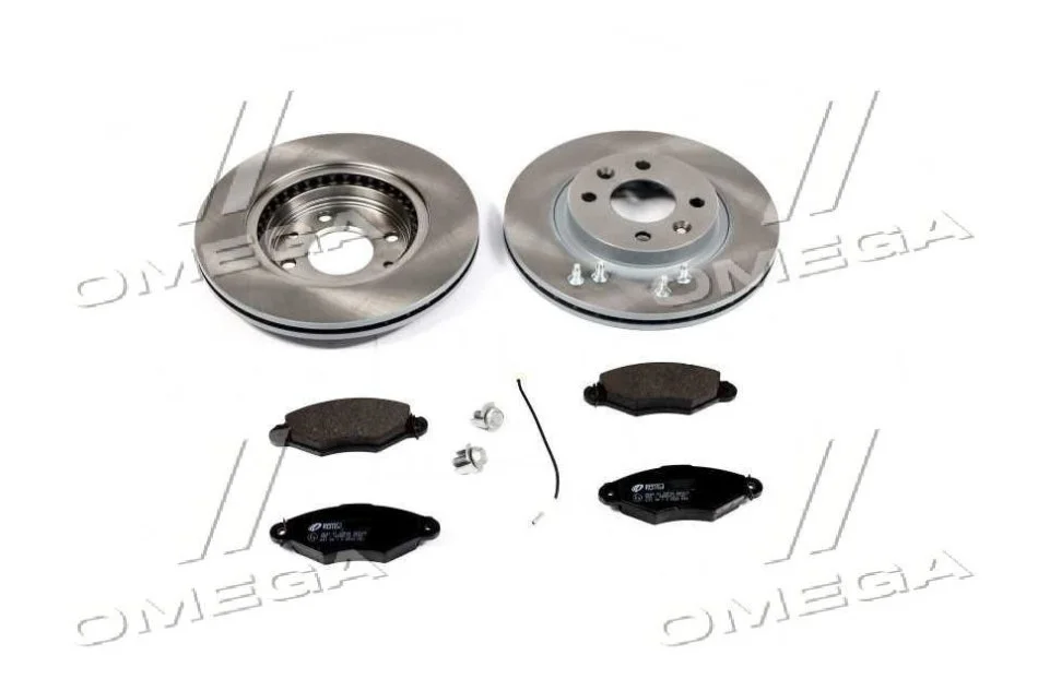 <strong>Комплект: 2 диска+ 4 колодки гальмівних REMSA 8643.05 (фото 1)</strong>