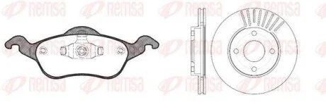 FORD К-кт гальм. колодки + диски FOCUS I (DAW, DBW) 1.8 TDCi 02-04 для REMSA 8691.00 фото товару