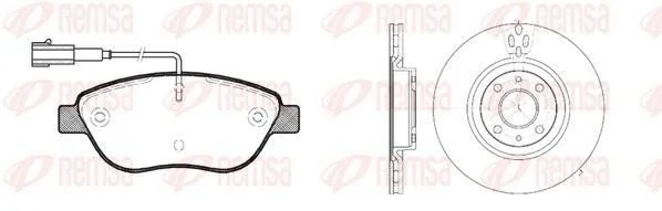 <strong>FIAT К-кт гальмівні колодки + диски передн.Doblo 15- REMSA 8859.00 (фото 1)</strong>
