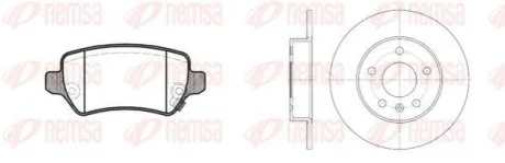 Комплект гальмівний задн. OPEL ASTRA G-05 (вир-во) для REMSA 8957.00 фото товару