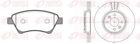 RENAULT К-кт гальм. колодки + диски Megane II, Kangoo 02- для REMSA 8976.02 фото товару
