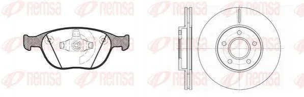 <strong>Комплект: 2 диска+ 4 колодки гальмівних REMSA 8984.00 (фото 1)</strong>