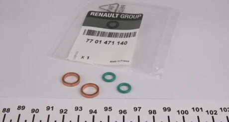 Ущільнювачі трубки подачі масла в турбіну для Renault, Nissan, Opel RENAULT 7701471140 фото товару
