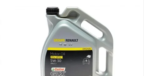 Олива renault - castrol gtx rn 5w-30 rn 17 4x5l для RENAULT 7711658105 фото товару