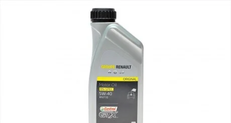 Олива моторна Renault Castrol GTX RN 0710 5W-40, 1л. для RENAULT 7711658110 фото товару