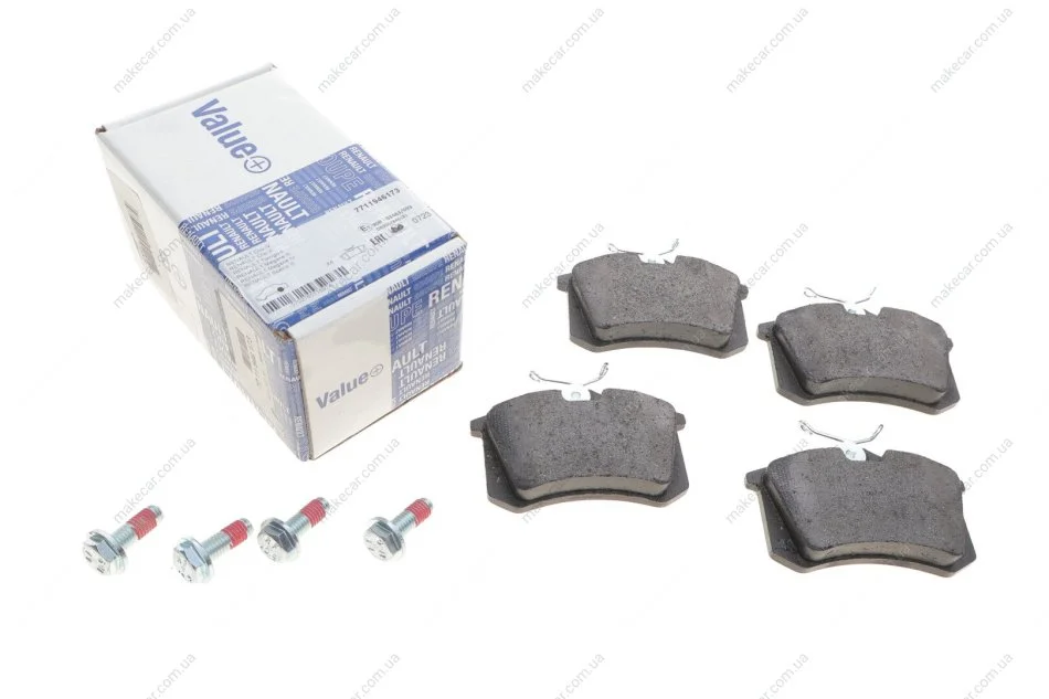 <strong>Колодка гальмівна дискова Value+ Megane III (08-) RENAULT 7711946173 (фото 1)</strong>
