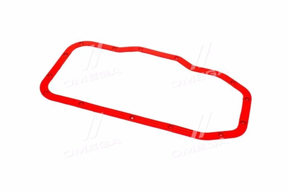 <strong>Прокладка картера масляного дв.ЗМЗ 406 з шайбами ??(червон.сілікон) RIDER 406.1009070 (фото 1)</strong>
