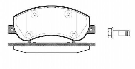 Комплект тормозных колодок, дисковый тормоз ROADHOUSE 2125000 (фото 1)