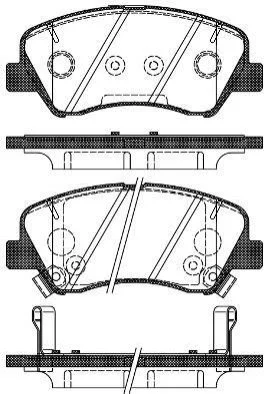 <strong>Колодки гальмівні дискові HYUNDAI/KIA Accent/Rio " ROADHOUSE 2148802 (фото 1)</strong>