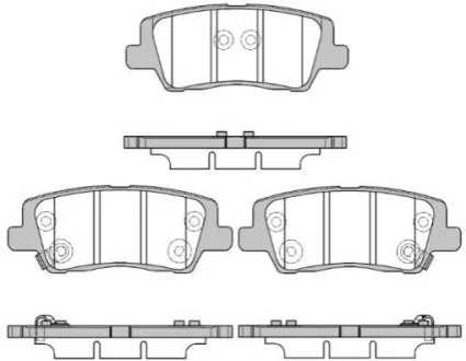 Гальмівні колодки дискові для Cadillac ROADHOUSE 21564.05 фото товара