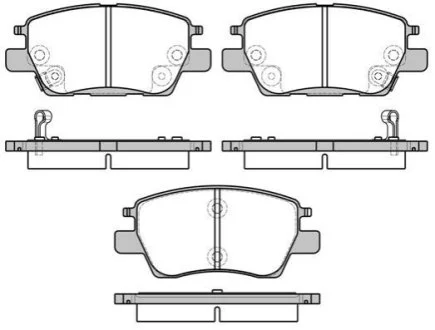 Гальмівні колодки дискові для Chevrolet ROADHOUSE 21630.12 фото товару