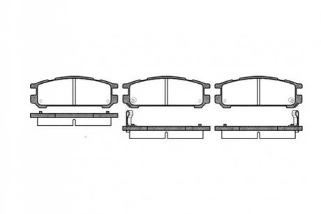 Гальмівні колодки дискові для Subaru ROADHOUSE 2342.02 фото товару
