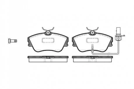 Гальмівні колодки дискові для Volkswagen ROADHOUSE 2480.21 фото товару