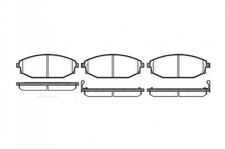 Гальмівні колодки дискові для Hyundai ROADHOUSE 2734.02 фото товару