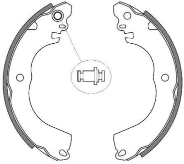 Гальмівні колодки барабанні ROADHOUSE 4257.00 фото товару