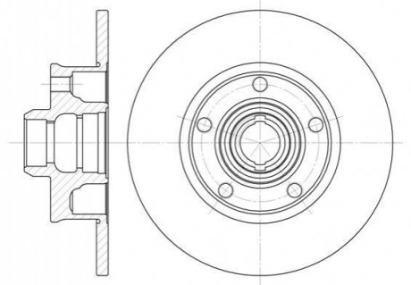 Тормозной диск ROADHOUSE 6025.00 (фото 1)