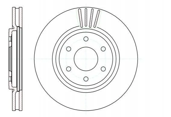 <strong>Гальмівний диск ROADHOUSE 61037.10 (фото 1)</strong>