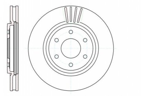 Гальмівний диск ROADHOUSE 61037.10 (фото 1)