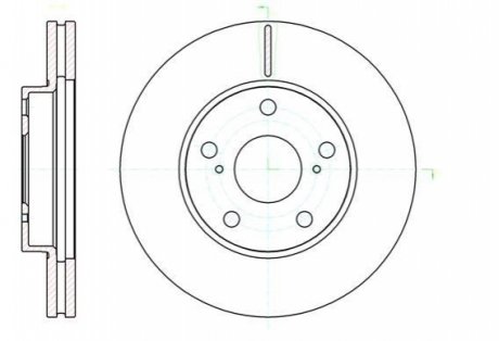 Гальмівний диск ROADHOUSE 61043.10 (фото 1)