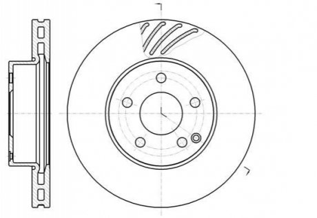 Тормозной диск ROADHOUSE 61184.10 (фото 1)