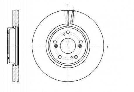 Гальмівний диск ROADHOUSE 61218.10 (фото 1)