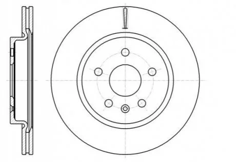 Гальмівний диск для Vauxhall, Saab, Buick, Opel, Chevrolet ROADHOUSE 61284.10 фото товару