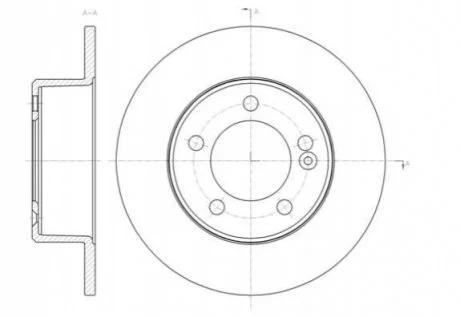 Тормозной диск для Nissan, Vauxhall, Renault, Opel ROADHOUSE 61433.00 фото товара