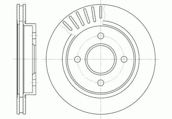 <strong>Гальмівний диск ROADHOUSE 6160.10 (фото 1)</strong>