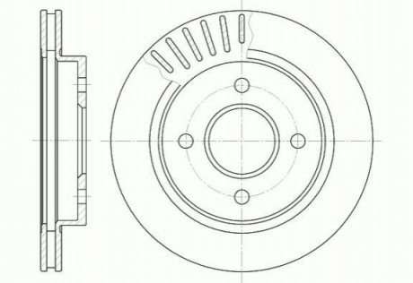 Тормозной диск ROADHOUSE 6160.10 (фото 1)