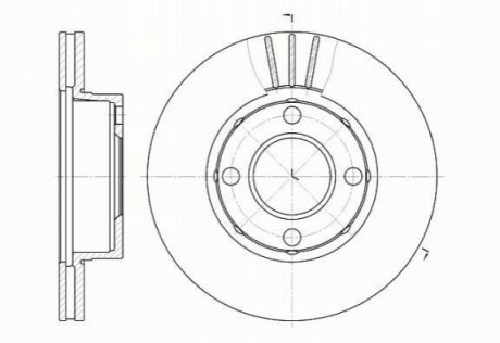 Тормозной диск ROADHOUSE 6177.10 (фото 1)