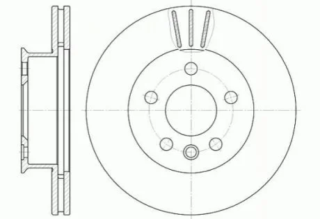 Тормозной диск для Volkswagen ROADHOUSE 6416.10 фото товара