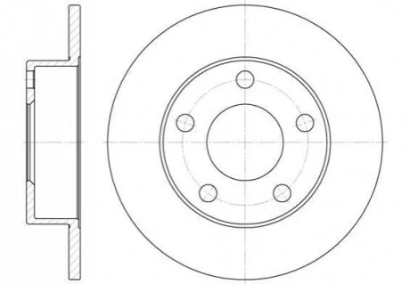 Гальмівний диск для Volkswagen, Audi ROADHOUSE 6513.00 фото товару