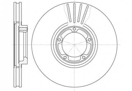 Тормозной диск ROADHOUSE 6518.10 (фото 1)