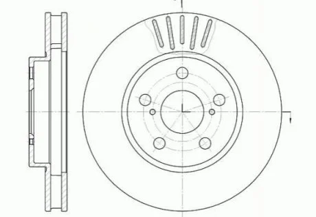 Гальмівний диск для Toyota ROADHOUSE 6541.10 фото товару