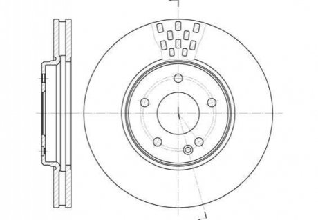 Тормозной диск ROADHOUSE 6556.10 (фото 1)