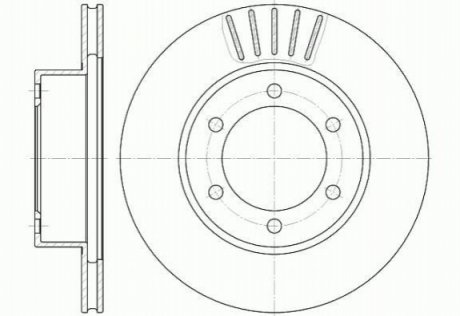 Тормозной диск ROADHOUSE 6562.10 (фото 1)
