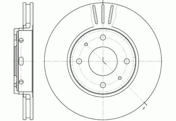 <strong>Гальмівний диск ROADHOUSE 6585.10 (фото 1)</strong>