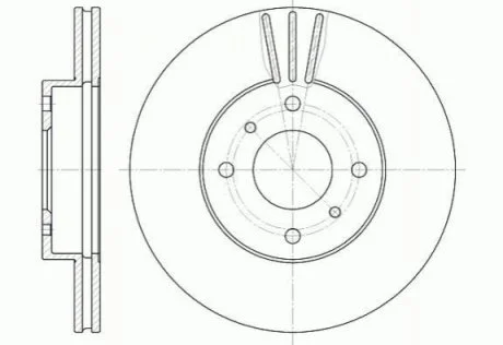Гальмівний диск для Nissan ROADHOUSE 6610.10 фото товару