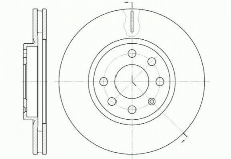 Тормозной диск ROADHOUSE 6611.10 (фото 1)