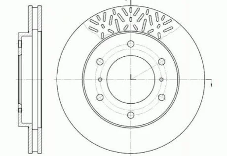Гальмівний диск для Mitsubishi ROADHOUSE 6639.10 фото товару