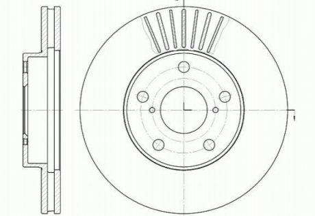 Тормозной диск ROADHOUSE 6640.10 (фото 1)